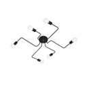 Ver imagem 1 de Plafon de Sobrepor para 6 Lâmpadas E27 60W Preto Auremar