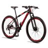 Bicicleta Aluminum Aro 29 Quadro 15 Alumínio 27 Marchas Freio Disco Mecânico Preto Vermelho - - 1