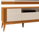 Ver imagem 3 de Rack Morgan com Painel Gardem Cedro com Off White - Edn Móveis