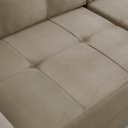 Ver imagem 7 de Sofá 3 Lugares para Sala de Estar Living 208cm Allon F04 Veludo Marrom Claro - Lyam Decor