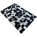 Ver imagem 2 de Tapete Couro Preto Branco Salino Malhado 1,00x1,50 s/B Pç 10