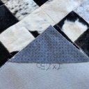 Ver imagem 3 de Tapete Couro Preto Branco Salino Malhado 1,00x1,50 s/B Pç 10