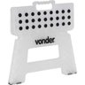 Banqueta Plástica Portátil Dobrável Com Alça Multiuso Vonder 22cm Capacidade 150kg Branca - 2