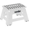 Banqueta Plástica Portátil Dobrável Com Alça Multiuso Vonder 22cm Capacidade 150kg Branca - 1