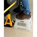 Ver imagem 7 de Banqueta Plástica Portátil Dobrável Com Alça Multiuso Vonder 22cm Capacidade 150kg Branca