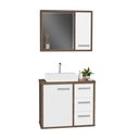 Ver imagem 2 de Conjunto Gabinete Banheiro com Cuba e Espelho Turin 60 Avbr