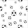 Papel de Parede Adesivo Bola Futebol Preta com Fundo Branco DDC-INF-51-BR - ROLO - 3,05M X 59cm ( 1, - 1