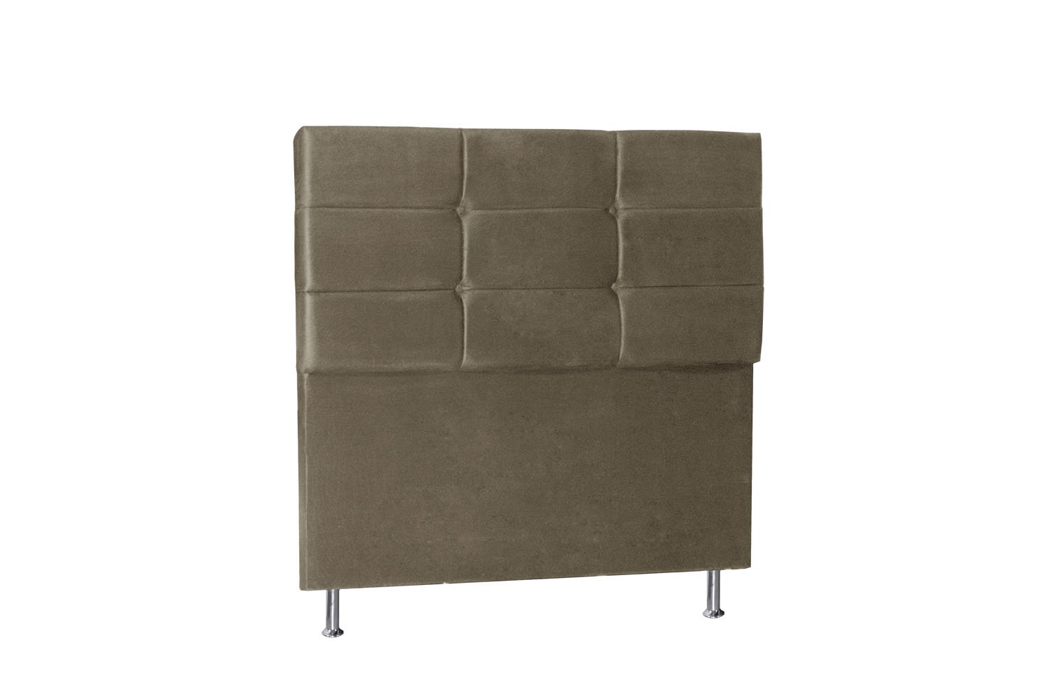 Cabeceira Cama Box Casal King 195cm Toquio com Frame - Móveis Roperi - Suede Bege - 1