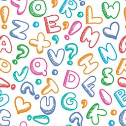 Papel de Parede Adesivo Letras Alfabeto Colorido Infantil - SSJIN-70 - ROLO - 3,05M X 59cm ( 1,8M² ) - 3