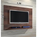 Ver imagem 4 de Painel Simples de Parede para Tv até 50 Polegadas Madeirado