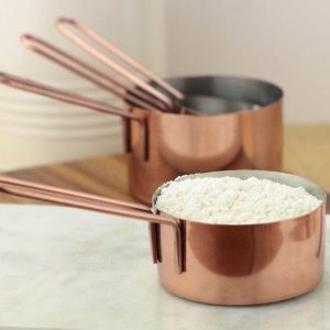 Jogo de Xícaras Medidoras 4 Peças Inox Bronze - Mimo