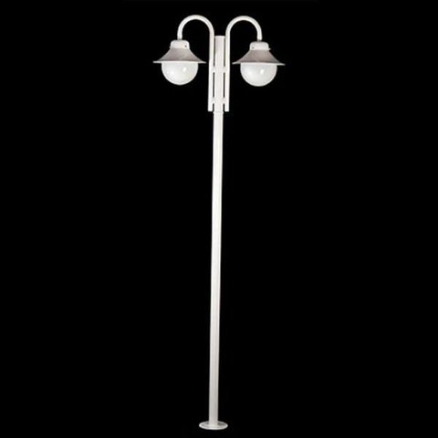 Poste para Jardim São Paulo para 2 Lâmpadas 2,20m 20w Branco Ideal
