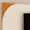 Ver imagem 3 de Rack Bancada com Painel Duna Cinamomo/off White para Tv até 65” - Madetec