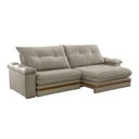 Ver imagem 3 de Sofá Avalon 02 Módulos de 120cm Br25cm Meu Sofá Online B002 Veludo Capuccino