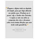 Ver imagem 1 de Quadro Malaquias 3:10 com Moldura 1210 Branca - 27x35cm