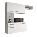 Ver imagem 2 de Cozinha Completa Suspensa 6 Portas 1 Gaveta Belíssima Home :Branco
