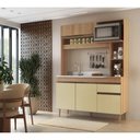 Ver imagem 5 de Armário de Cozinha Compacta em Mdp Mel e Areia 1,95 X 1,53 M Splendore