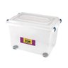 Caixa organizadora grande Top Stok alto 56,1 litros cristal Sanremo - 1