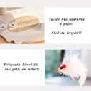 Ver imagem 4 de Árvore de Gatos Arranhador Brinquedo Torre Cama Toca Grande 115cm