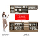 Ver imagem 6 de Armário de Cozinha Completa 240cm Rustic Glamy Madesa 03