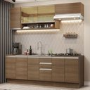 Ver imagem 2 de Armário de Cozinha Completa 240cm Rustic Glamy Madesa 03