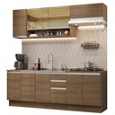 Ver imagem 3 de Armário de Cozinha Completa 240cm Rustic Glamy Madesa 03