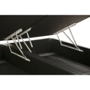 Ver imagem 3 de Cama Box Queen Size com Baú Pistão a Gás Preto Suede Bipartido - 158x198