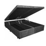Cama Box Baú Queen Size com Baú Pistão a Gás Suede Bipartido - 158x198 - 2