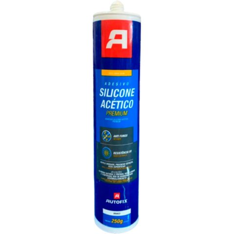 Kit 2 Cola Adesivo Silicone Acético Incolor Premium 250g Autofix