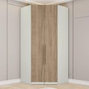 Ver imagem 1 de Canto Closet Bellagio 3 Gavetas 4 Prateleiras MDF-MDP 109,5cm Bege