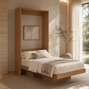 Ver imagem 1 de Cama de Solteiro Articulada com Nichos 193x97,2cm CM8015 Amêndoa - Tecno Mobili