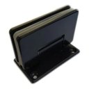 Ver imagem 4 de Dobradiça Inox 90º 1012 Central para Box e Porta Vidro/alvenaria Preta - 2un