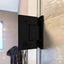 Ver imagem 7 de Dobradiça Inox 90º 1012 Central para Box e Porta Vidro/alvenaria Preta - 2un