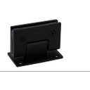 Ver mais imagens de Dobradiça Inox 90º 1012 Central para Box e Porta Vidro/alvenaria Preta - 2un