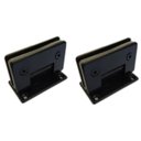 Ver imagem 3 de Dobradiça Inox 90º 1012 Central para Box e Porta Vidro/alvenaria Preta - 2un