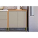 Ver imagem 6 de Módulo Cozinha Linea Allure Allure c/2 Portas 80cm Jequitiba/Gris Linea Brasil