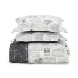 Enxovais Cama Adulto Casal Padrao Cobre leito Kit Karsten -Percal 180 Fios Benicio - 1
