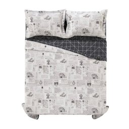 Enxovais Cama Adulto Casal Padrao Cobre leito Kit Karsten -Percal 180 Fios Benicio - 2