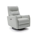 Ver imagem 7 de Poltrona do Papai Reclinável Sala de Estar Plaza Usb e Usb-c Gira Balança Couro Cinza Claro G40 - Gr