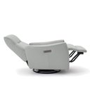 Ver imagem 6 de Poltrona do Papai Reclinável Sala de Estar Plaza Usb e Usb-c Gira Balança Couro Cinza Claro G40 - Gr
