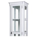 Ver imagem 2 de Cristaleira Torre Lateral Com 1 Porta de Vidro e 3 Prateleiras Com Espelhos 1077-e Cera Clara