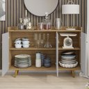 Ver imagem 3 de Aparador Buffet Quartzo Cinamomo com Off-white - Bechara