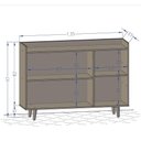 Ver imagem 6 de Aparador Buffet Quartzo Cinamomo com Off-white - Bechara