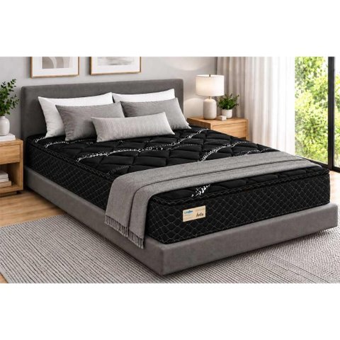 Colchão Queen Molas Ensacadas Umaflex Avila Black 158