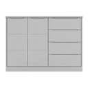 Ver imagem 5 de Jogo de Quarto Infantil Pérola com Guarda Roupa e Cômoda Cinza - Phoenix Baby