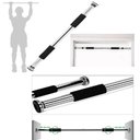 Ver imagem 2 de Barra Flexao Abdominal para Porta Fixa Ajustavel Treino Academia em Casa Fitness Exercicios Multifun