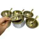 Ver imagem 2 de Conjunto de Sobremesa Dourado Fineza