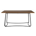 Ver imagem 2 de Mesa de Jantar Natura Mdf Marrom Escuro Base Aço 160cm Waw Design