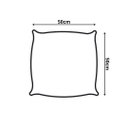 Ver imagem 2 de Kit 2 Capas Almofadas Luxo 50 X 50cm com Ziper Capri Bege