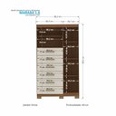 Ver imagem 4 de Comoda Multiuso 1 porta 6 gavetas com Espelho e Pes Maraba Santos Andira